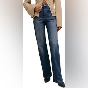 Reformation Blue Flare & Wide Leg Jeans